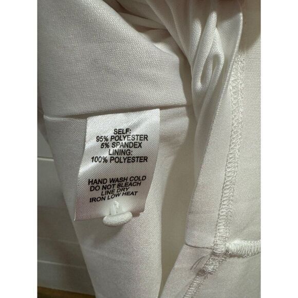 NWT LuLus Solid White Sleeveless Halter A-Line Midi Dress Womens Size L - Picture 6 of 6